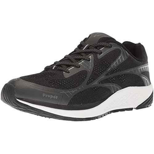 Propet Womens One Lt Lace Up Sneakers Shoes Casual - Black