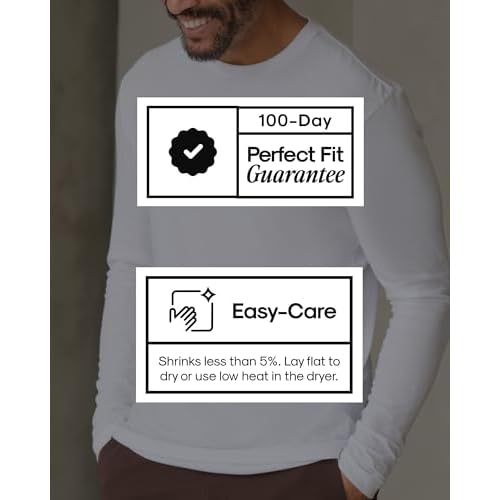 True Classic Long Sleeve Shirts for Men - Mens Long Sleeve Tee-Shirts, Henley Shirts for Men and Waffle-Knit Thermal T-Shirts