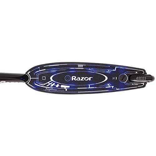 Razor Tekno Kick Scooter - Glowing Blue LED Light-Up Deck, Lightweight Steel Frame, for Kids Ages 6 and Up