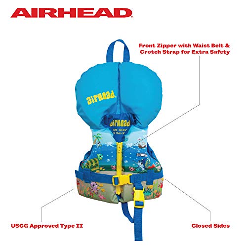 Airhead Child 30-50lbs & Stearns Kids 30-50lbs Type II & III USCG Approved Life Jackets Vest Bundle