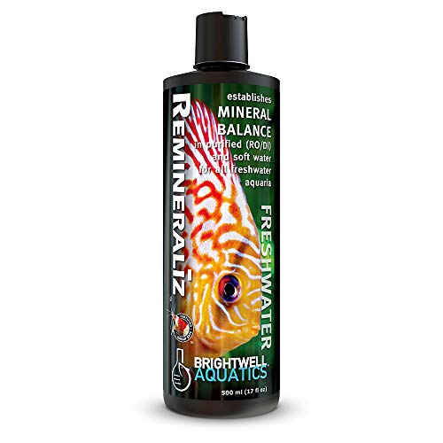 Brightwell Aquatics Remineraliz - Adds Minerals to Distilled, Deionized, or Reverse Osmosis Water for Freshwater Aquarium ...
