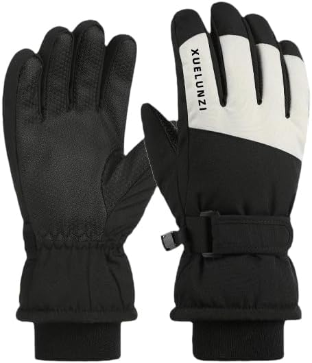 Eohak Kids Winter Snow Ski Gloves - Boys Girls Warm Glove Breathable Waterproof Outdoor Sports Gloves for 5-10Y