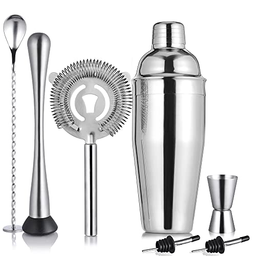 Etens Cocktail Shaker Set & Bar Kit – 24 oz Stainless Steel Drink Mixer Martini Shaker for Bartender – Complete Cocktail K...