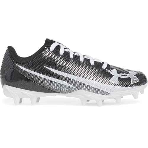Under Armour Boys' Blur Select JR Football Cleats, (002) Black/White/White, 2.5, US