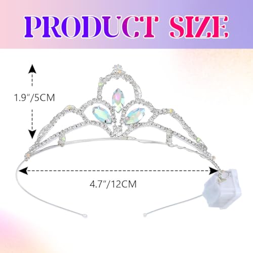 DRESBE Light Up Crystal Tiaras LED Rhinestone Crown Headband Princess Glow Party Hair Accessories for Women and Girls