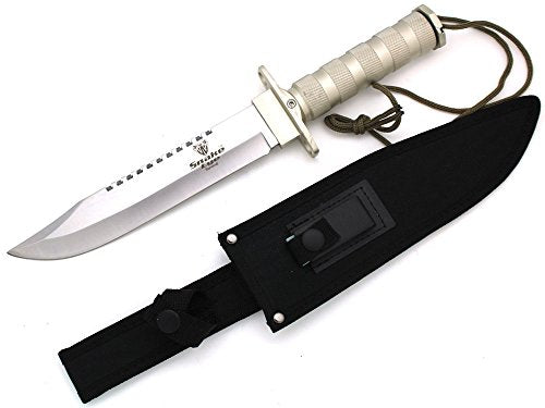 Snake Eye Tactical Full Tang Rescue Style Knife w/Sheath & Survival Kit Hunting Camping Fishing Outdoors Razor Sharp Blade...