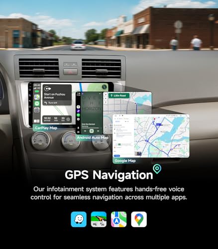 9" Car Stereo Radio for Toyota Camry 2006-2011 - Wireless CarPlay Android Auto | 5G WiFi GPS Navigation | IPS HD Touchscre...