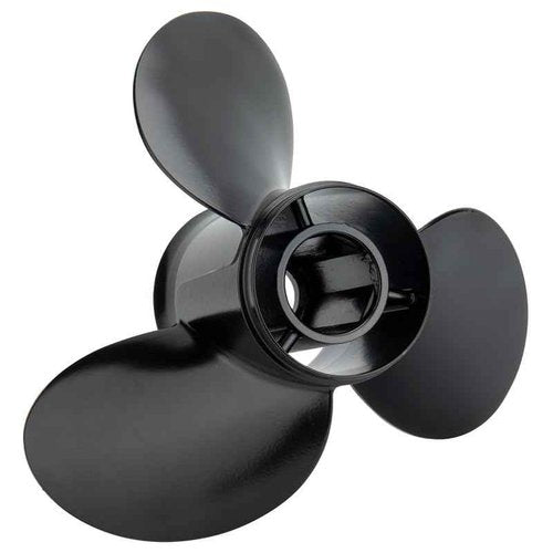 Qiclear 14 1/2 x 19 Pitch 48-832830A45 Rubber Hub Aluminum Boat Outboard Moto Propeller fit Mercury Engines 135-300HP&Mercruiser Alpha One Propeller, Hub Kits Included, 15 Spline Tooth,RH