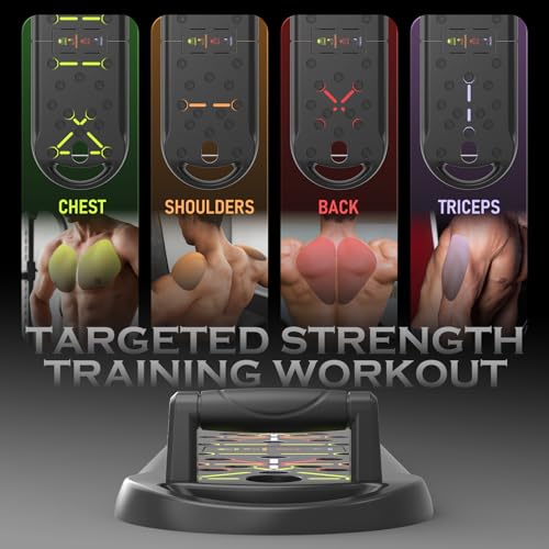 JLoibao Push Up Board Fitness, Workout Home Gym Equipment, 20 in 1 Exercise Pushup Bar Handles for Floor, Strength Trainin...