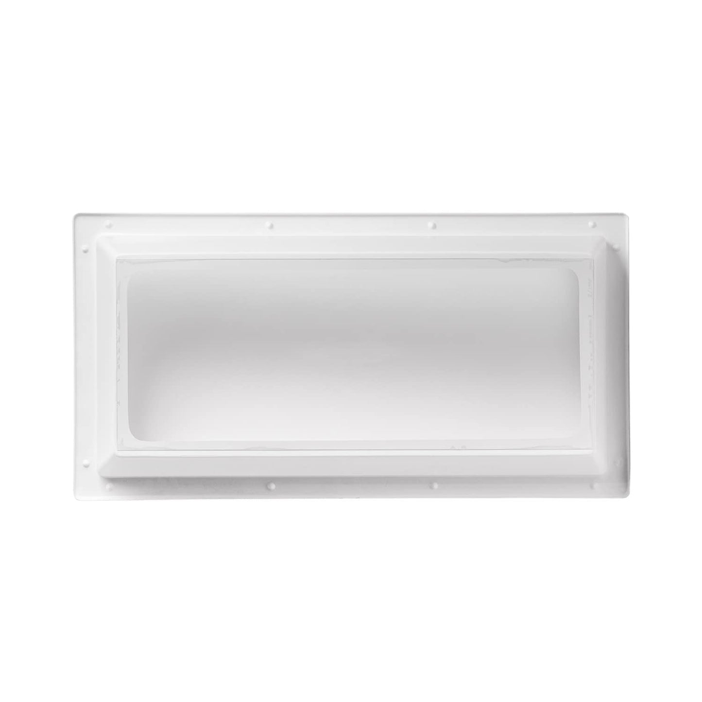 Toughgrade RV/Camper Dome Skylights - Acrylic Replacement Skylights (Inner Dome - White Garnish/Clear Window, 14"x30")