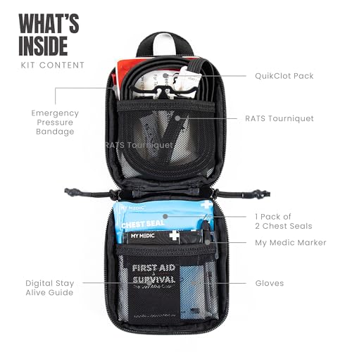 MY MEDIC Everyday Carry First Aid Kit - Emergency Survival Essentials, Medical Supplies & Accessories Bag for Travel Car, ...