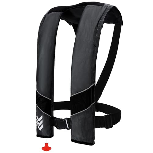 Automatic Inflatable Life Jackets for Adults Life Vests PFD Low Profile Load Capacity Up to 330lbs