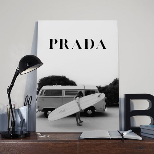 Dehub Black And White Luxury Poster for Home Office Decoration Chic Fashion Canvas Prints for Wall Aesthetic Perfect Gifts for Birthday Party Unframe-style 24x36inch(60x90cm)