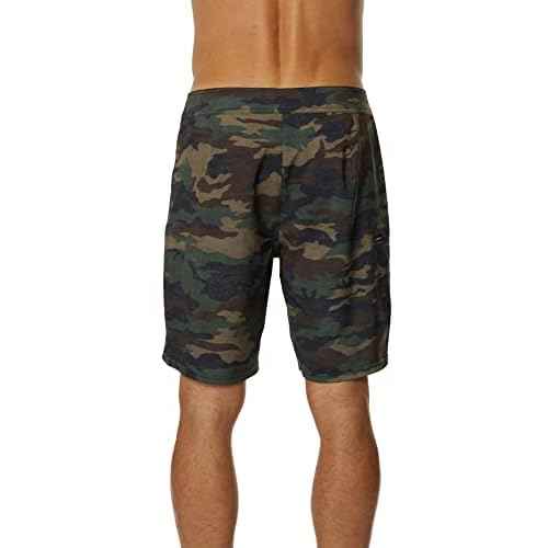 O'NEILL Men's 19 Inch Camo Boardshorts - Water Resistant Swim Trunks for Men with Quick Dry Stretch Fabric and Pockets