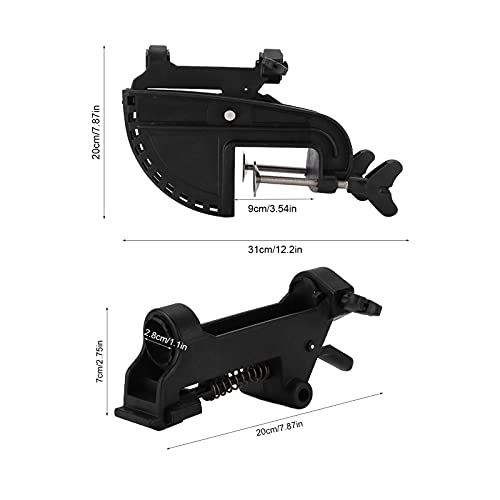 Motor Thruster Suspension Holder, 90° Rotation Plastic Motor Thruster Bracket Flexible for Kayak for Inflatable Boat