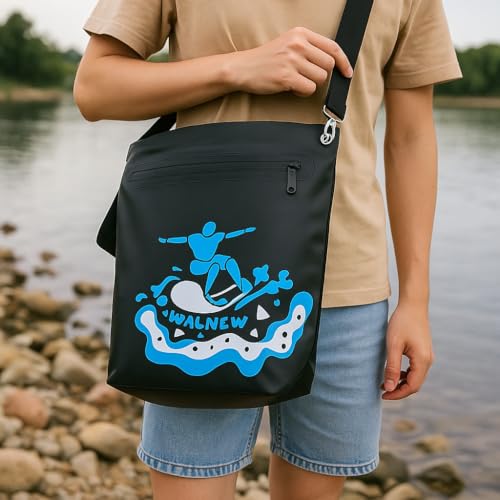 Waterproof Dry Bag with Watertight Zipper, Lightweight Pouch, IPX5 Crossbody Dry Sack for Kayaking, Beach, Boating, Campin...