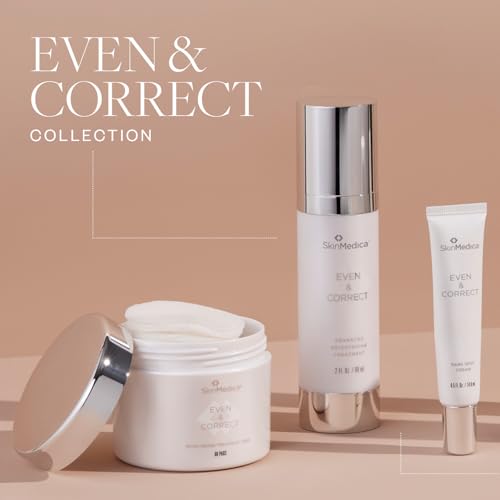 SkinMedica Even & Correct Brightening Treatment Pads For Face Exfoliating, 10% Glycolic Acid Pads That Are Retinol-Free, A...