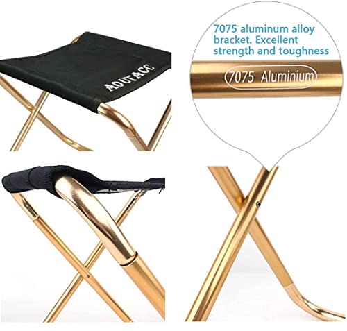 AOUTACC Ultralight Portable Folding Camping Stool for Outdoor Fishing Hiking Backpacking Travelling(XL:13"x14"x15";Large:1...