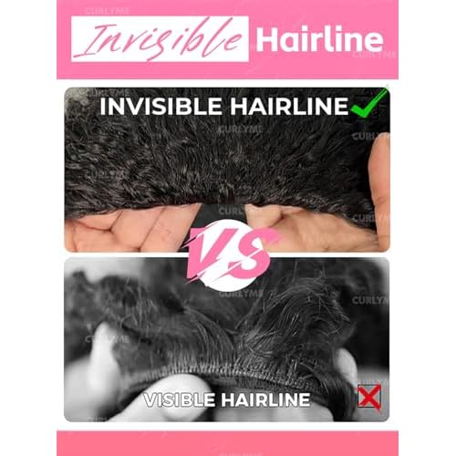 Curlyme Drawstring Half Wig Human Hair Flip Over Kinky Straight No Lace Glueless Drawstring Invisible Hairline Beginner Friendly Wear Go Wig For Women Clip In Headband Wig195% Density 16 Inch