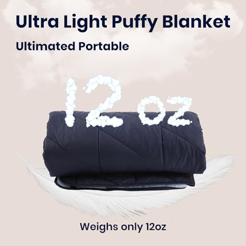 sheelokhwui Ultralight Puffy Blanket, Outdoor Camping Blanket, Water-Resistant and Packable, Great for Camping, Stadium, T...