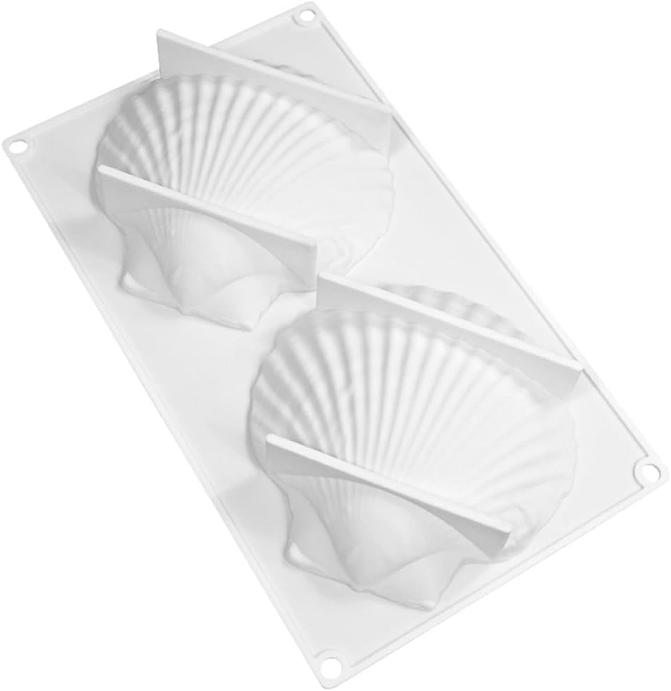 mostsom Big Sea Shell Silicone Baking Mold for Baking 3D Bakeware Chocolate Mold Cupcake Pan Cake DIY Muffin Kitchen Tool