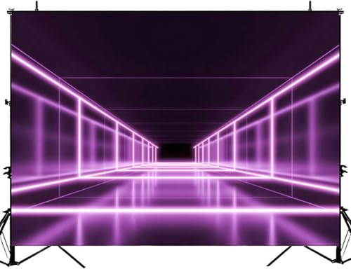 Neon Lights Backdrop Bitrhday Party Decorations Photography Studio Photo Backdrops Background Props Wall Decor Photoshoot ...
