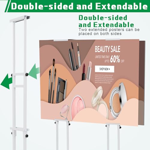 Thyle 3 Pcs Poster Board Stands for Display Height up to 75" Heavy Duty Welcome Sign Stand Double Sided Adjustable Banner ...