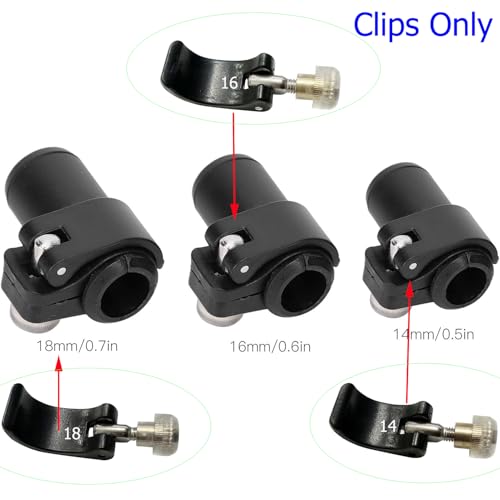DraCra 6 Pack Trikking Poles Clamp Replacement External Quick Flip Lock Fastener Buckle Clip with Nut Screws for Hiking Po...