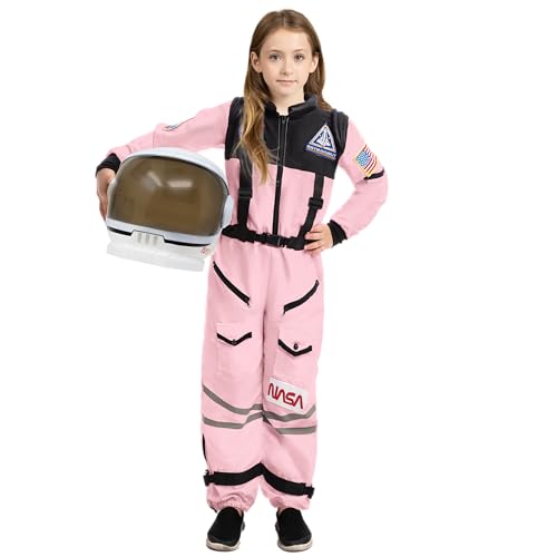 Spooktacular Creations Astronaut Costume with Helmet, Space Suit for Toddler, Kids Astronaut Halloween Costume for Cosplay