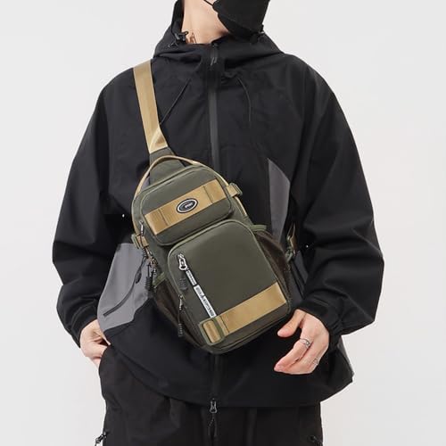 Tactical Crossbody Bag for Men Convenient Outdoor Shoulder Bag Large Capacity Crossbody Bags Leisure Backpack