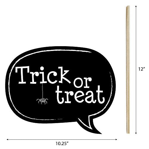 Big Dot of Happiness Trick or Treat - Halloween Party Photo Booth Props - Witch and Monster Photo Props - 20 Count