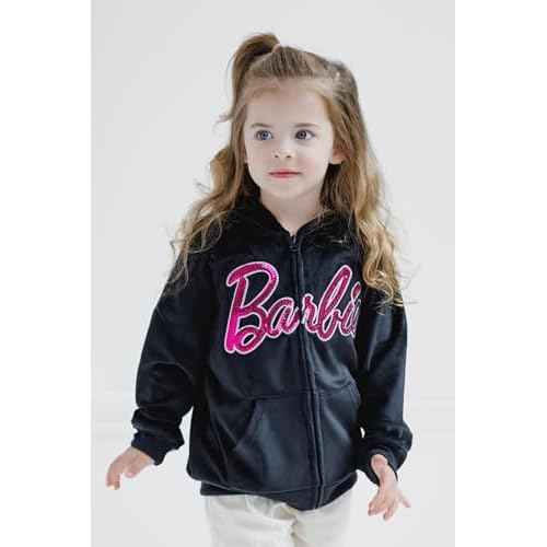 Barbie Girls Velour Matching Family Zip Up Hoodie Toddler to Adult Sizes (2T - 2XL)