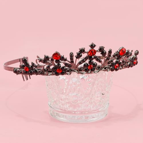Vovii Tiaras for Girls Princess Crown Headband Birthday Queen Colorful Rhinestone Shiny Multicolor Tiara for Women Princes...