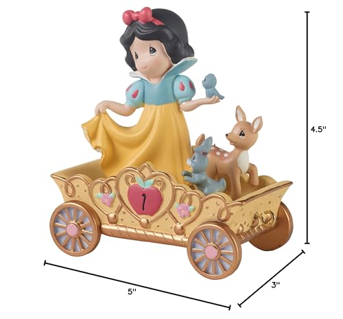 Precious Moments Disney Birthday Parade Figurine – Snow White Age 1 – Giftable Collectible for Baby Girl’s First Birthday – Hand-Painted Resin Keepsake, 104403