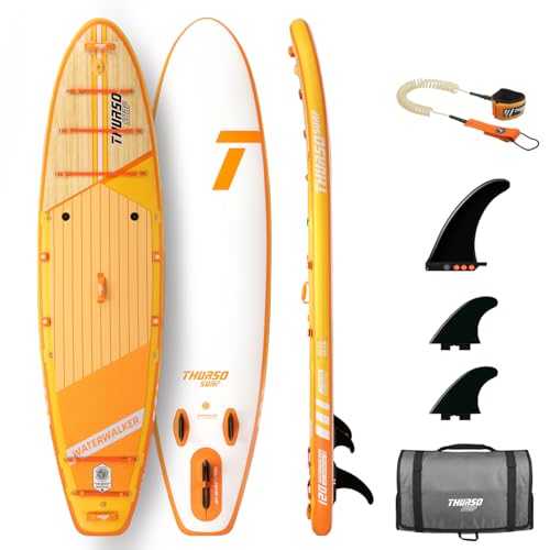 THURSO SURF Inflatable Stand Up Paddle Board All-Around SUP Waterwalker 120 10'×30''×6'' Stable and Lightweight, Non-Slip ...