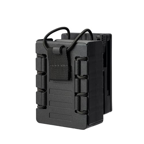 TACNEX Compact Radio Holster Polymer Walkie-Talkie Case w/Duty Belt/MOLLE Vest Clip Two Ways Radio Pouch Interphone Carrie...