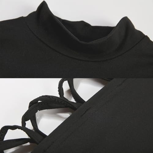 Women's Rave Outfits Sexy Sleeveless High Slit Bodycon Dress Halloween Dresses