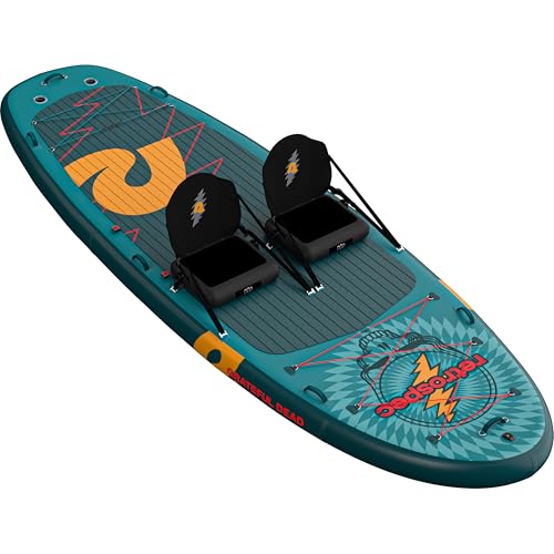Retrospec Weekender Crew 12 ft & XL Multi Person Paddle Board for 2-5 People, Puncture Resistant & Durable, 500 & 1050 LB ...