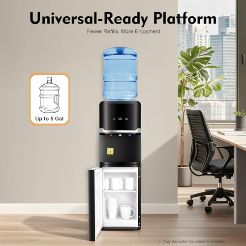 5 Gallon Top Loading Water Cooler Dispenser Hot and Cold Water Cooler Drink Dispenser 3 Temperature Settings 110V Beverage...