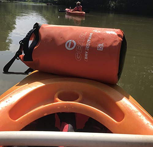 Enthusiast Gear Floating Cooler Bag Roll Top Insulated Dry Backpack – Leak Proof, Collapsible, Waterproof Cooler with Padd...