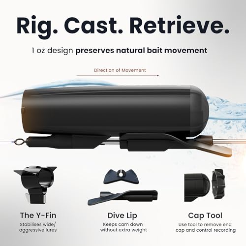 Westin Explore Cam - Castable Underwater Fishing Camera for Lure Fishing – Full HD 1080P with Direct Playback on iPhone & ...