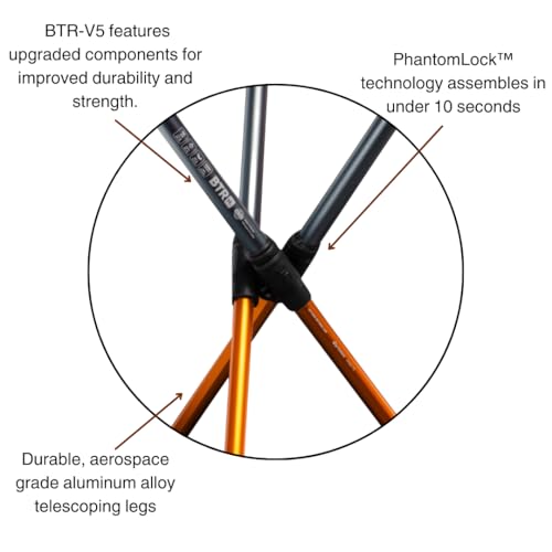 Hillsound BTR Stool for Ultralight Backpacking & Hiking, Lightweight Camping Chairs, Compact Portable Outdoor Seat, Huntin...
