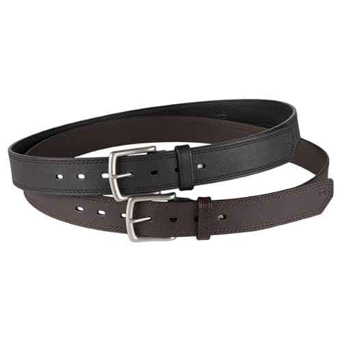 5.11 Tactical Men's 1.5-Inch Full Grain Matte Leather Arc Belt, Ergonomic Curve, Style 59493