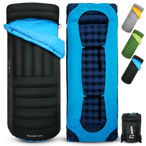 ATEPA Down Sleeping Bag for Adults, Recycled Ultralight 35°F 40°F 45°F 50°F 650FP / 700FP 3 Season Compact Sleeping Bags w...