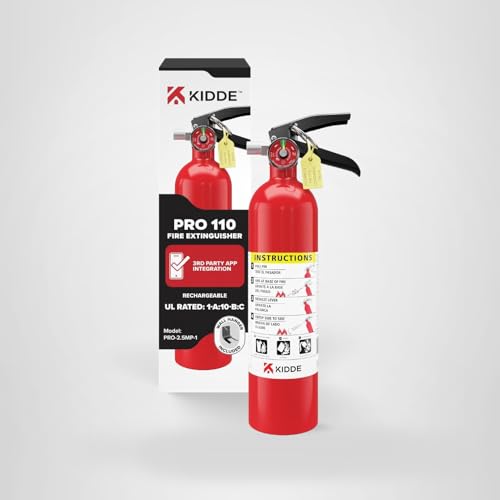 Kidde Commercial-Grade Fire Extinguisher for Office, Schools, Rechargeable 1A10BC