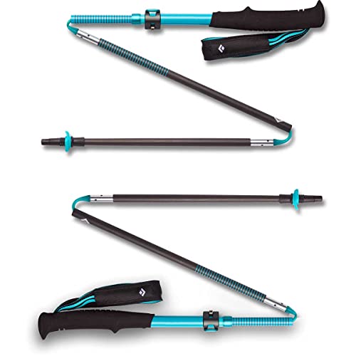 BLACK DIAMOND Women's Distance Carbon FLZ Trekking and Running Poles, Pair of Foldable, Ultra Lightweight, Adjustable Leng...
