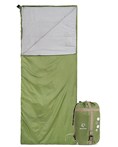 REDCAMP Ultra Lightweight Sleeping Bag for Backpacking, Hiking, Comfort for Adults Warm Weather, with Compression Sack