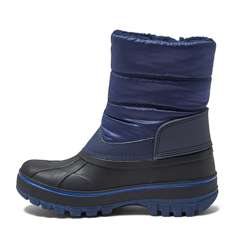 Lands' End Waterproof Kids Snow Boots - Insulated Warm Fleece Lined Winter Boots for Toddlers, Girls & Boys Size 5-10 Todd...