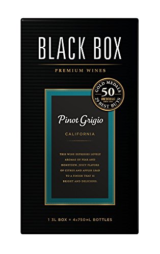 Black Box Pinot Grigio, White Wine, 3 Liters Bottle