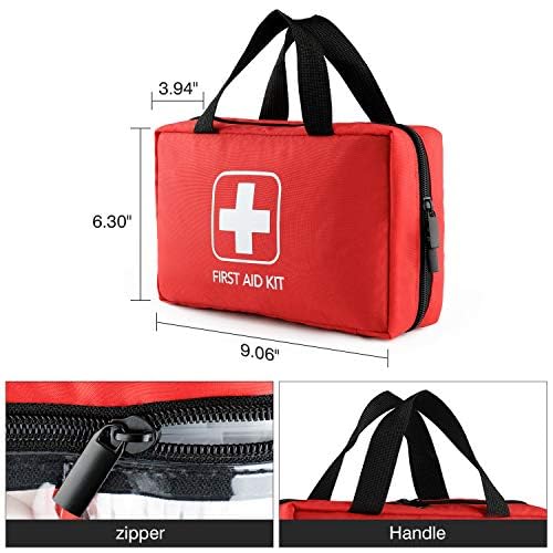First Aid Kit - Trauma Kit with Essential Emergency Medical Supplies, Waterproof Travel First Aid Kit, Simple and Portable...